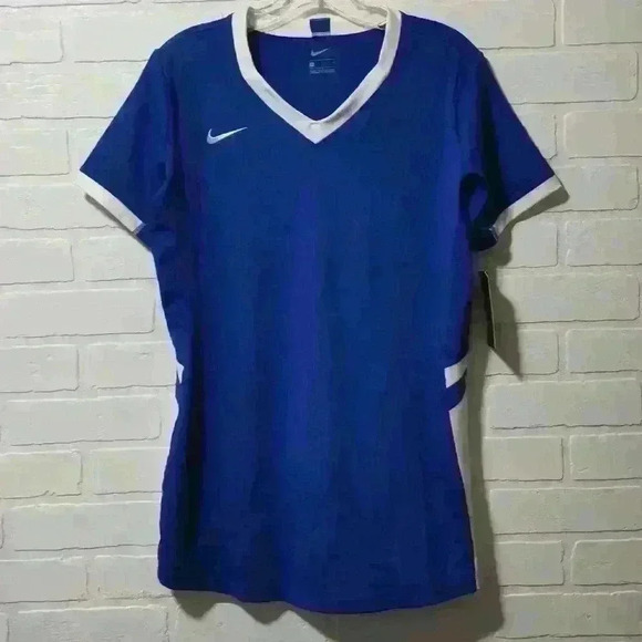 💚Nwt: NIKE Women Jersey Tops Size: L #0029 - Picture 1 of 6